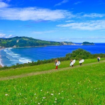 Paisaje de Zarautz ( Dsede el Camping)